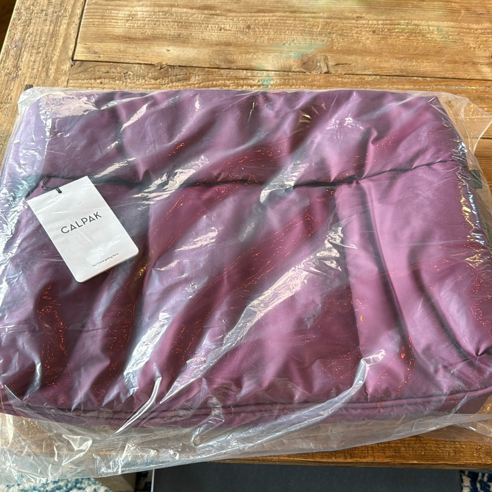 Calpak Luka Extra Large Duffel in Plum - new in packaging